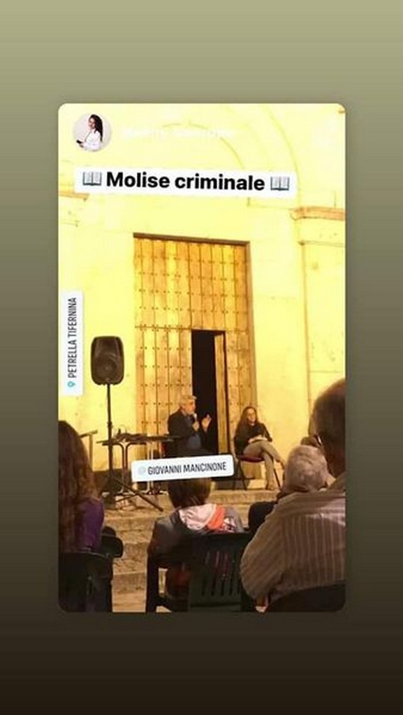 Foto presentazione libro Molise Criminale a Petrella Tifernina - 19 agosto 2021