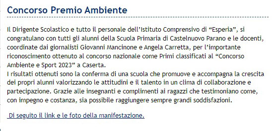 Concorso Premio Ambiente